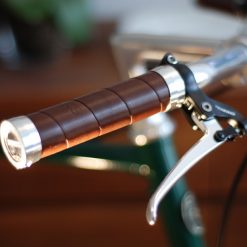 leather bike handles